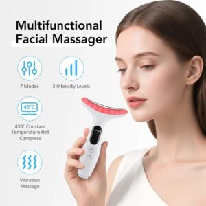 7 ألوان LED أضواء الرقبة جهاز تجميل الوجه